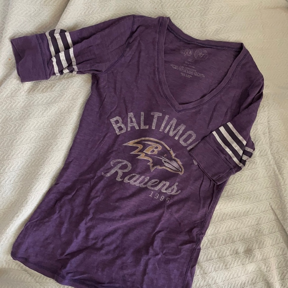 Vintage NFL Ravens V Neck Crew